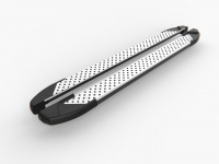 Пороги-подножки Sapphire для MAZDA CX-5 I, II 2011+ г.в. от турецкого производителя Can Auto. Размер подножки: 171 см. Silver. Артикул: MACX.51.1973